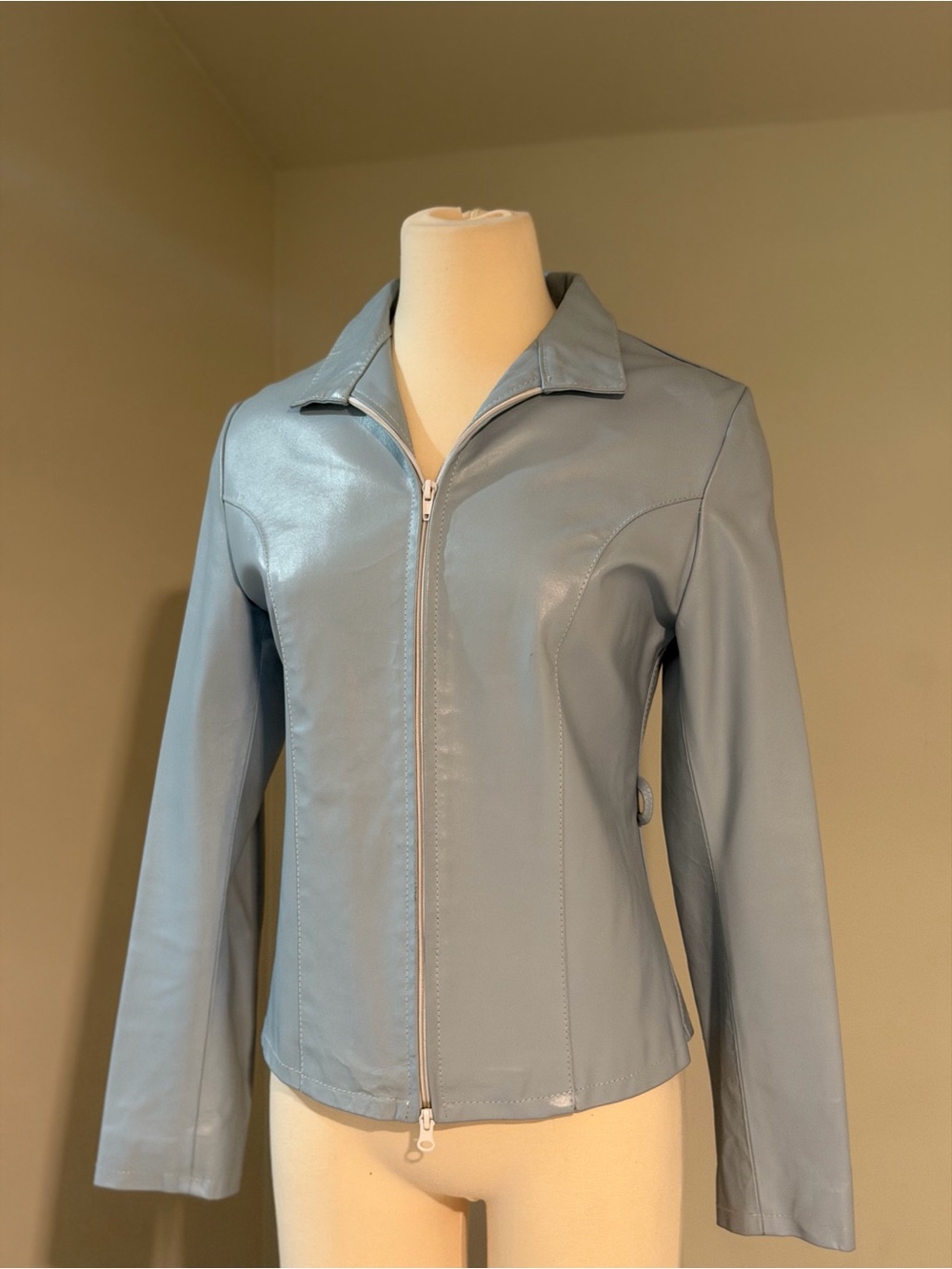 Italian Leather Jacket - Vera Pelle Cuoieria Fiorentina Firenze, Italy, Blue